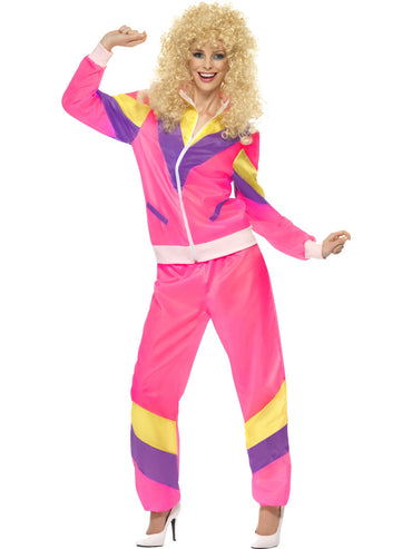 Womens Costume - Pink Height of Fashion Shell Suit - Party Savers