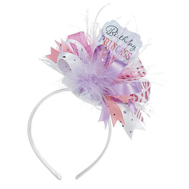 Birthday Princess Fashion Headband Fabric& Ribbon - Party Savers