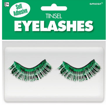 Green Tinsel Eyelashes each