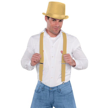 Gold Suspenders - Party Savers
