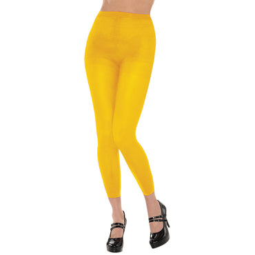 Yellow Footless Tights - Party Savers