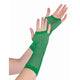 Green Fishnet Gloves Long - Party Savers