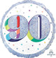 Holographic Here's to Your 90th Birthday Foil Balloon 45cm Each