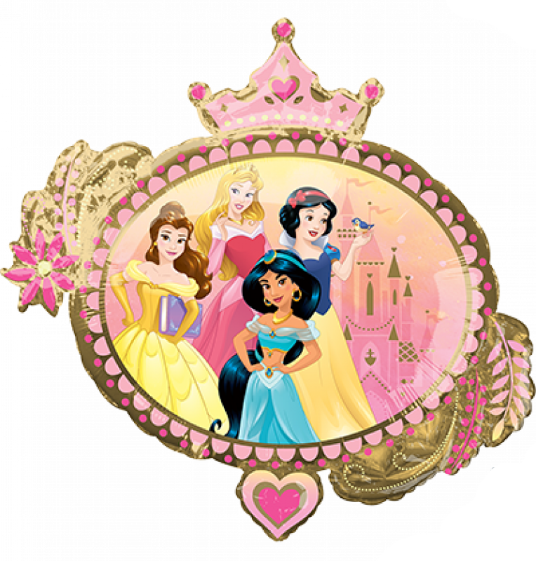 Disney Princesses Once Upon A Time Foil Balloon 86cm x 81cm - Party Savers
