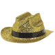 Gold Mini Glitter Cowboy Hat - Party Savers