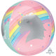 Magical Rainbow Unicorn Orbz Self Sealing Foil Balloon 38cm x 40cm - Party Savers