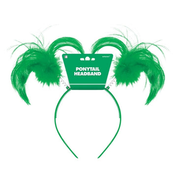 Green Ponytail Headband - Party Savers