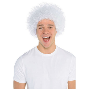 White Curly Wig - Party Savers