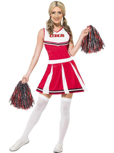Womens Costume - Red Cheerleader - Party Savers
