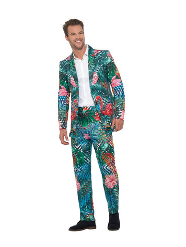 Mens Costume - Hawaiian Tropical Flamingo Suit - Party Savers