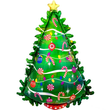 Green Christmas Tree SuperShape 66cm x 91cm Each - Party Savers