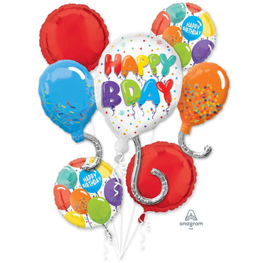 Birthday Celebration Balloon Bouquet 5pk