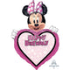 Personalized Minnie Mouse Forever Happy Birthday SuperShape Foil Balloon - Party Savers