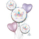 Unicorn Party Iridescent Foil BalloonBouquet 5pk - Party Savers