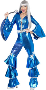 Womens Costume - Blue Abba Dancing Queen - Party Savers