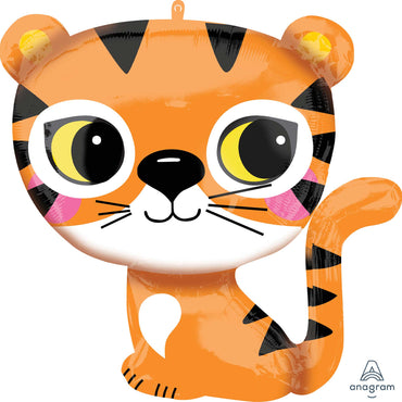Tiger SuperShape Foil Balloon - Party Savers
