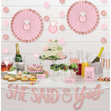 Blush Wedding Buffet Table Decorating Kit - Party Savers