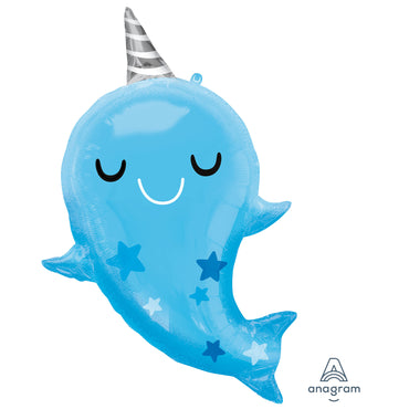 Narwhal Baby SuperShape Foil Balloon - Party Savers
