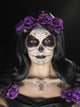 Multi Coloured Day of the Dead Face Tattoo Transfers Kit - Party Savers