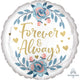Forever & Always Roses Foil Balloon 45cm Each