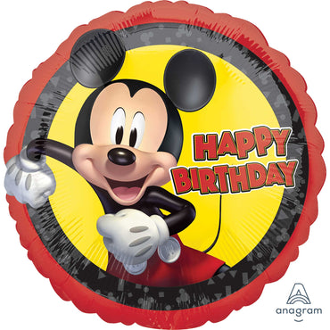 Mickey Mouse Forever Happy Birthday Foil Balloon 45cm - Party Savers