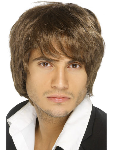 Brown Boy Band Wig - Party Savers