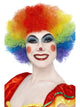 Multi Coloured Crazy Clown Wig - Party Savers