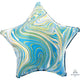 Marblez Blue Star Foil Balloon 45cm - Party Savers