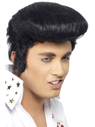 Black Elvis Deluxe Wig - Party Savers