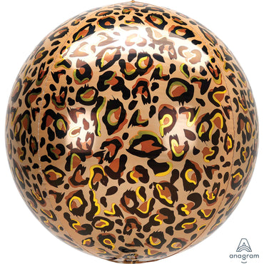 Leopard Print Orbz Balloon 38cm x 40cm - Party Savers