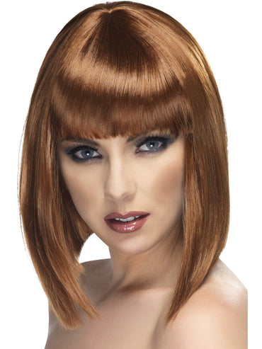 Brown Glam Wig - Party Savers
