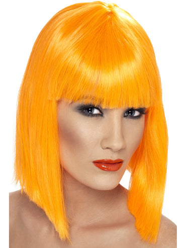 Orange Glam Wig - Party Savers
