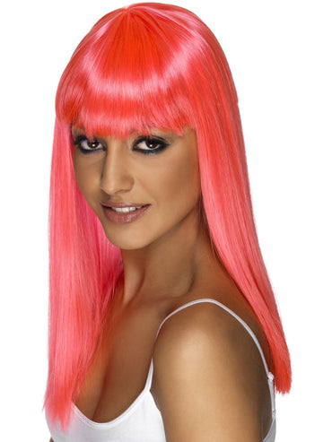 Pink Glamourama Wig - Party Savers