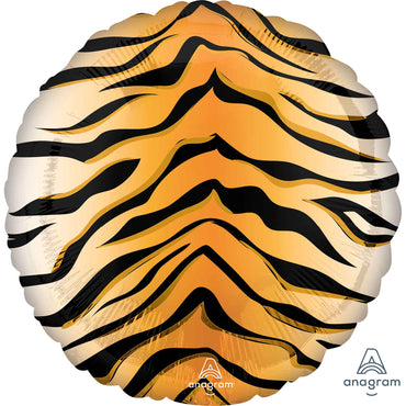 Tiger Print Animalz Foil Balloon 45cm Each