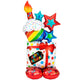 AirLoonz Happy Birthday Stack Foil Balloon 71cm x 139cm Each - Party Savers