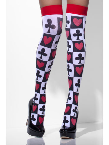 White Opaque Hold-Ups Poker Pattern - Party Savers