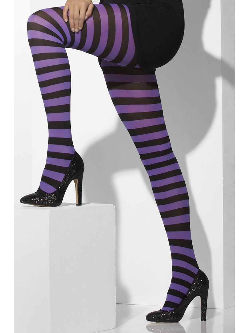Purple Opaque Tights - Party Savers