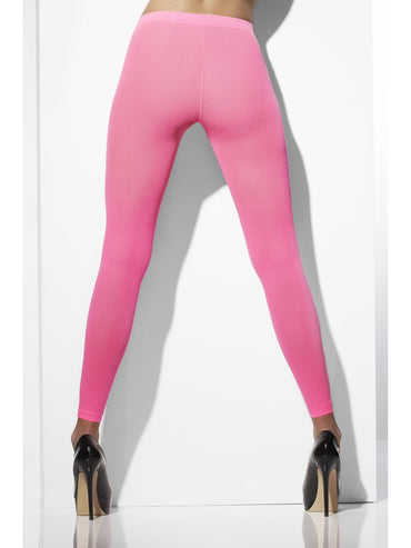 Pink Opaque Footless Tights - Party Savers