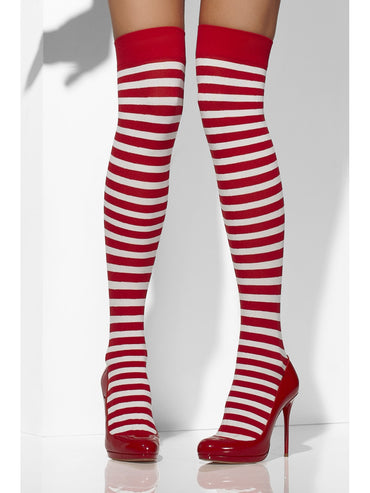 Red & White Opaque Hold-Ups - Party Savers