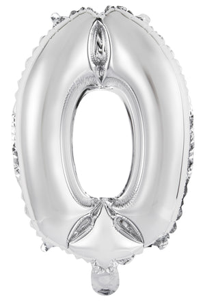 Number 5 Silver Foil Balloon 35cm - Party Savers