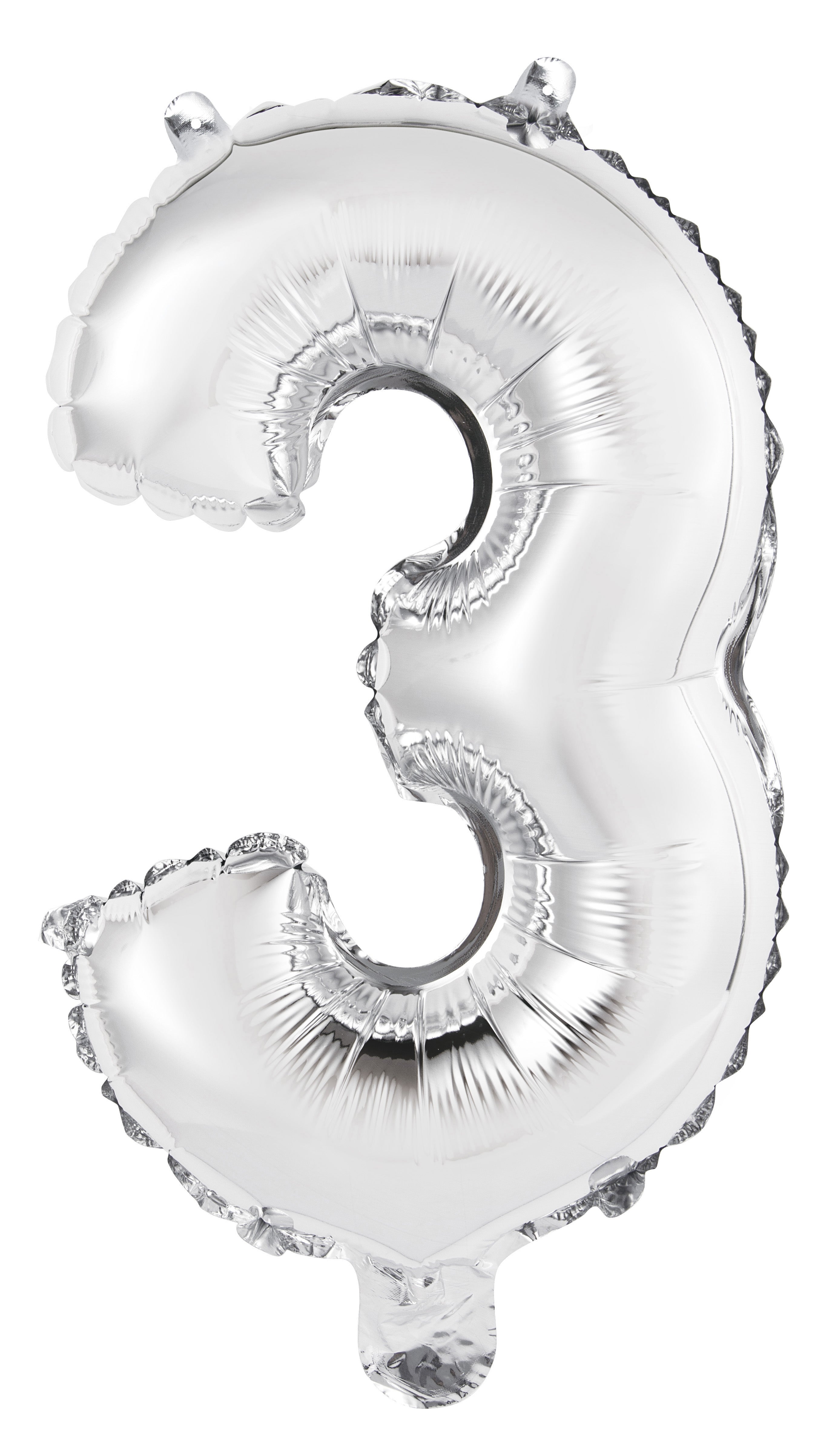 Number 1 Silver Foil Balloon 35cm - Party Savers