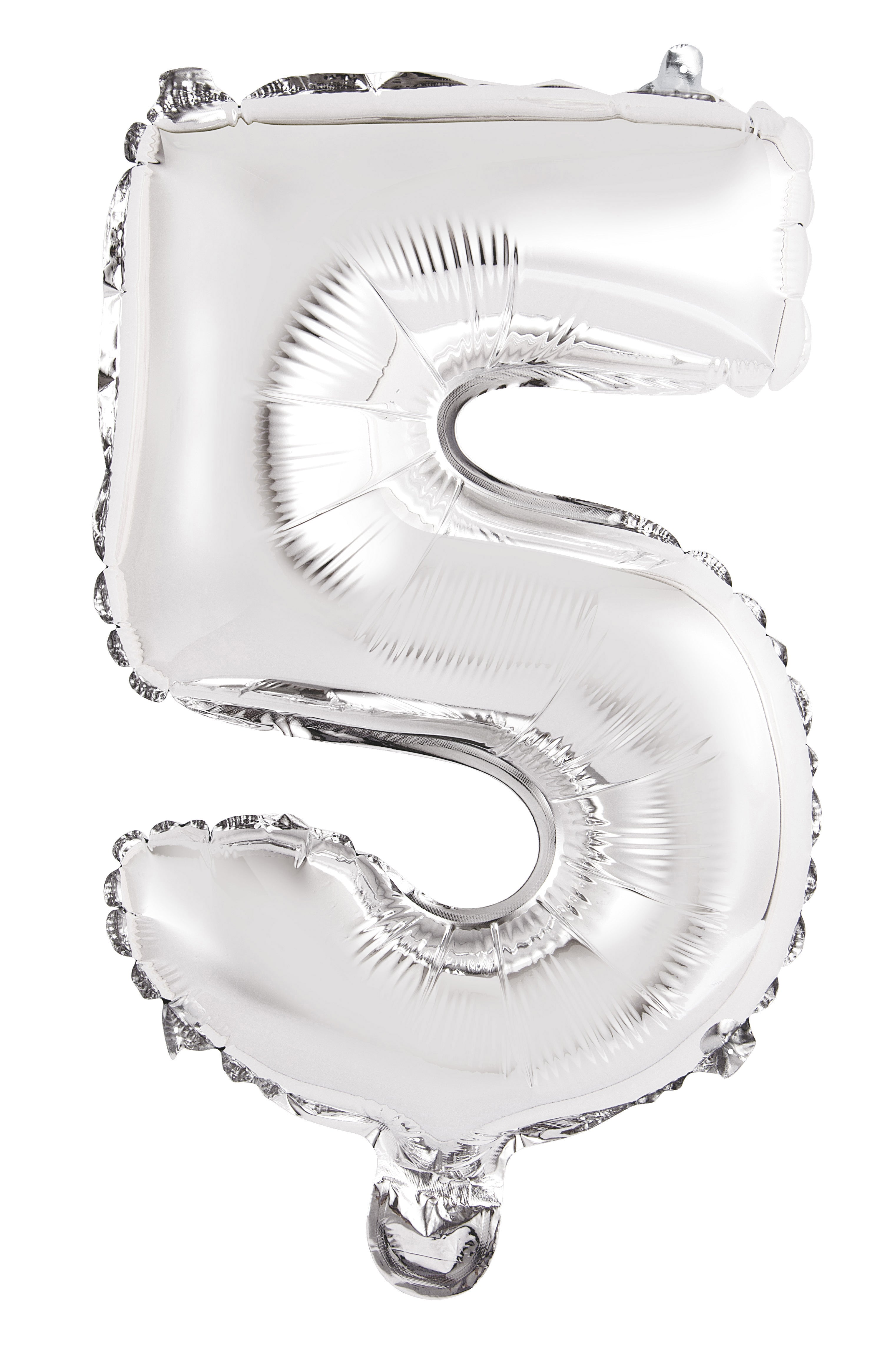 Number 1 Silver Foil Balloon 35cm - Party Savers