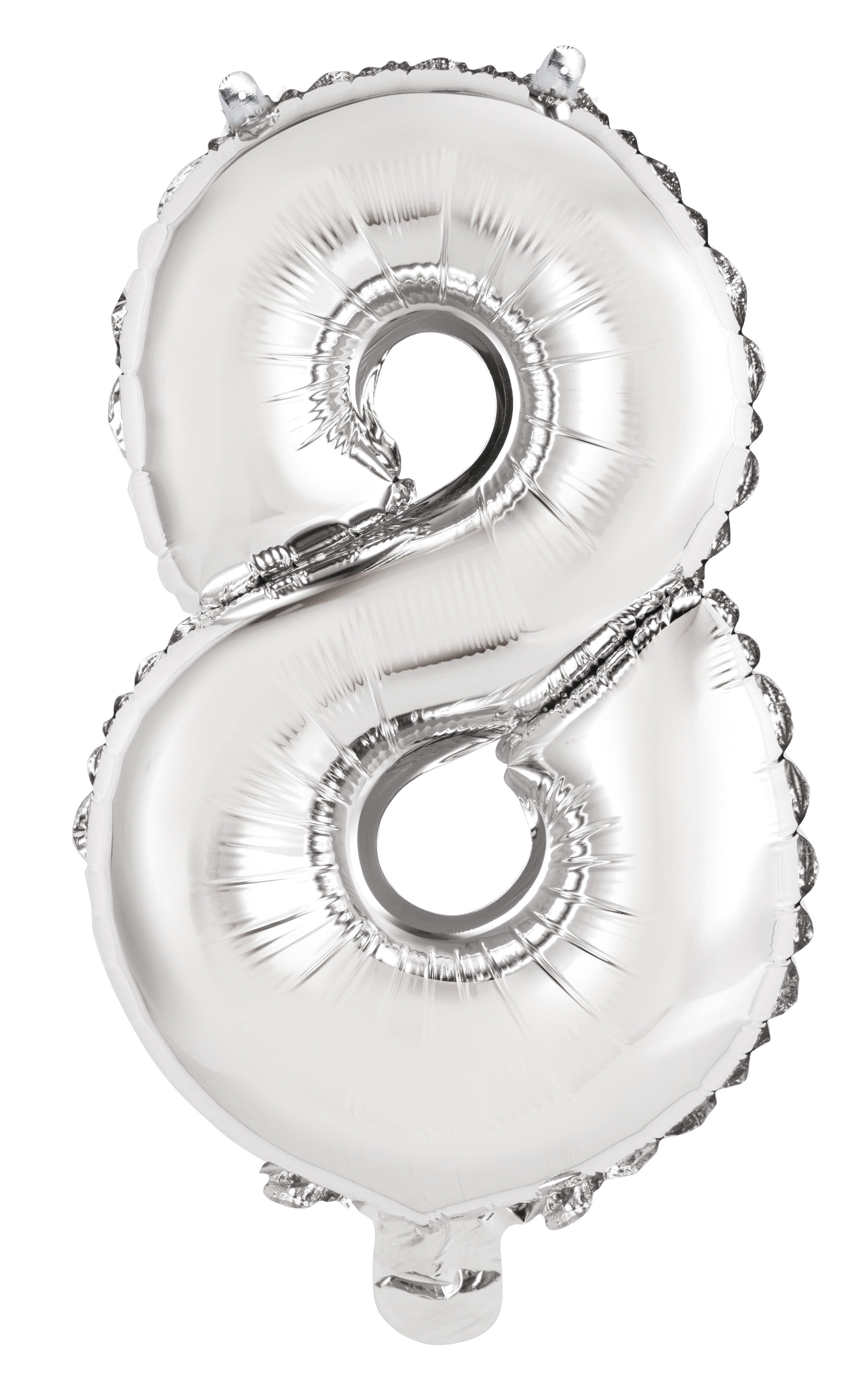 Number 1 Silver Foil Balloon 35cm - Party Savers
