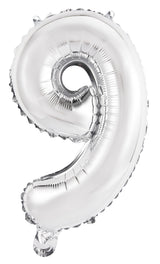 Number 5 Silver Foil Balloon 35cm - Party Savers
