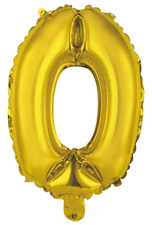 Number 6 Gold Foil Balloon 35cm - Party Savers