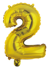 Number 1 Gold Foil Balloon 35cm - Party Savers