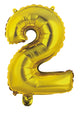 Number 2 Gold Foil Balloon 35cm - Party Savers