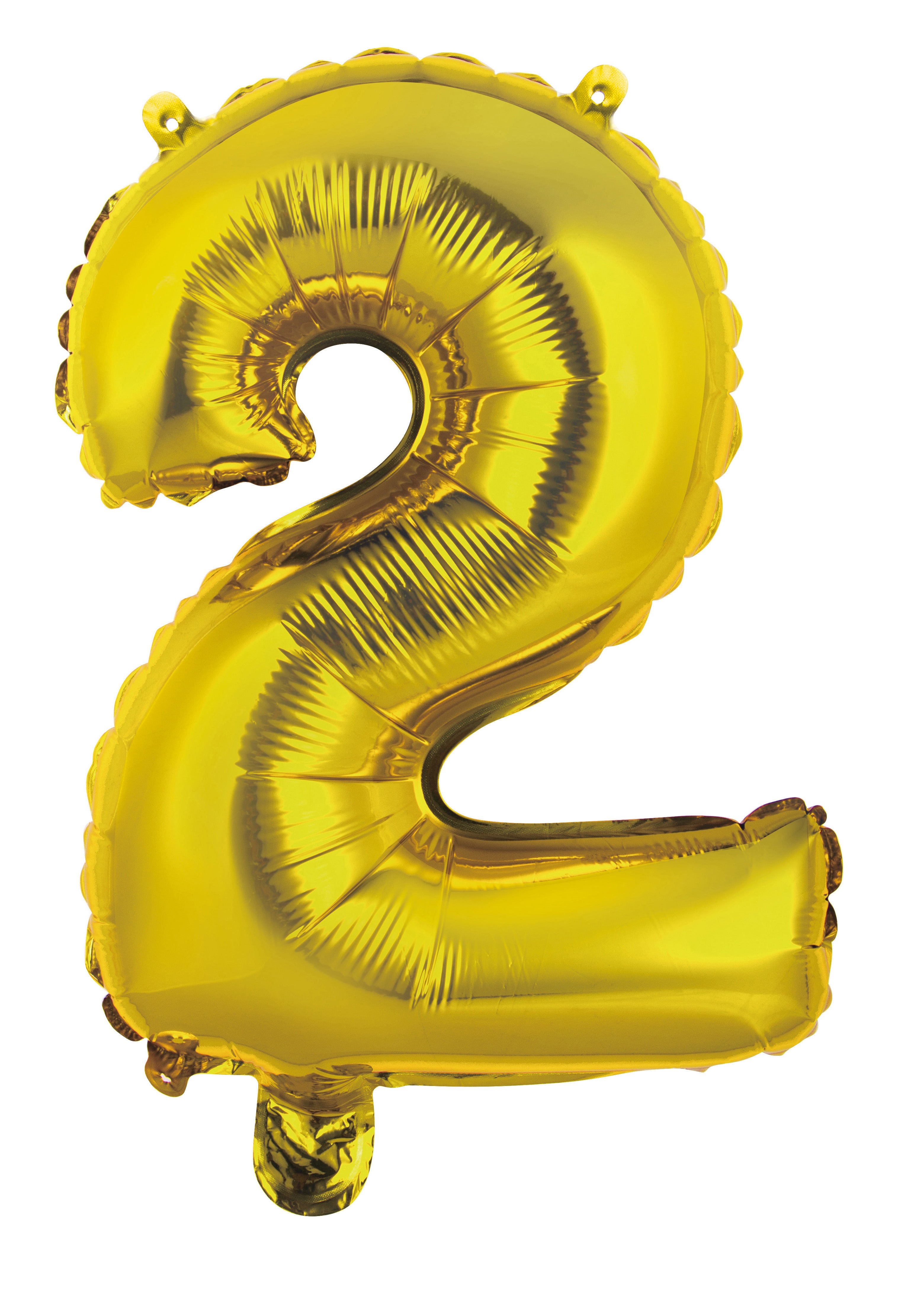 Number 6 Gold Foil Balloon 35cm - Party Savers