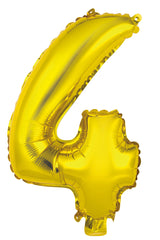 Number 1 Gold Foil Balloon 35cm - Party Savers