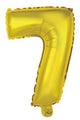 Number 7 Gold Foil Balloon 35cm - Party Savers